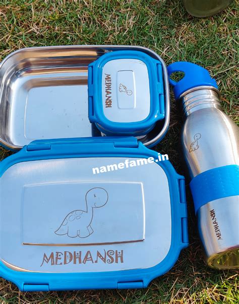 personalised steel tiffin box|steel tiffin box 3 container.